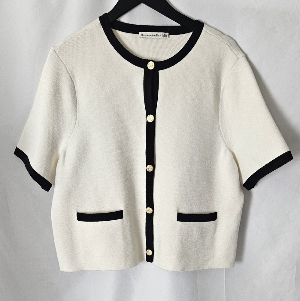 Abercrombie & Fitch Short Sleeve Cardigan